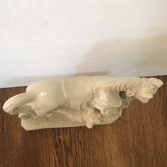 Bisque White Horse and Female with Dog - Picture 7 of 10